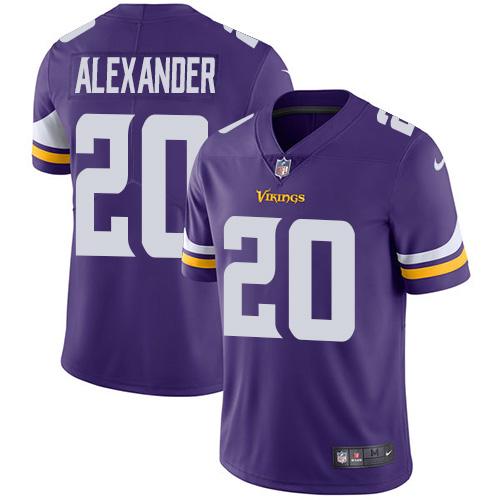 Men 2019 Minnesota Vikings #20 Alexander purple Nike Vapor Untouchable Limited NFL Jersey